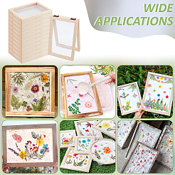 Rechteck aus Holz zur Papierherstellung&nbsp;DIY-WH0308-819