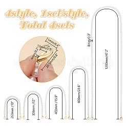 5 stücke 5 arten abs imitation perle runde perlen tasche ketten&nbsp;PURS-AR0001-03