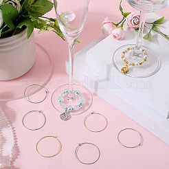 120 stücke 2 stil 316 chirurgischem edelstahl weinglas charme ringe&nbsp;STAS-SC0007-23
