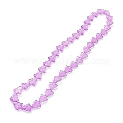 Chapelets de perles en verre transparent&nbsp;EGLA-C002-A03