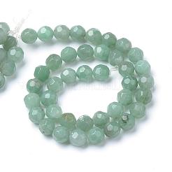 Fili di perle avventurina verde naturale&nbsp;G-R411-10-4mm