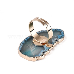 Anillos de brazalete de ágata natural&nbsp;RJEW-Q035-02G