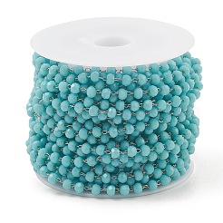 Catena di perline rotonde di vetro&nbsp;CHS-B003-01B