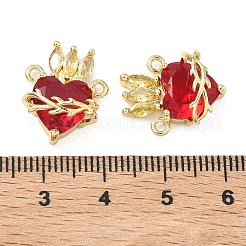Messing ebnen Zirkonia Charms&nbsp;KK-F933-07B-G
