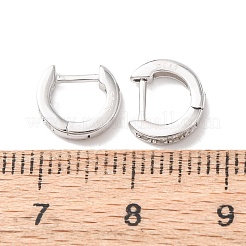 925 Creolen aus Sterlingsilber mit Mikropflaster und klarem Zirkonia&nbsp;EJEW-K317-08P