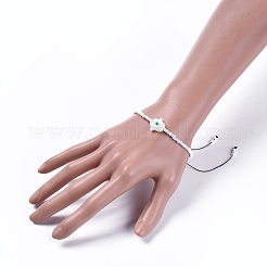 Verstellbarer Nylonfaden geflochtene Perlen Armbänder&nbsp;BJEW-JB04370