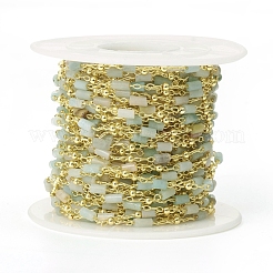 Cadenas de abalorios amazonite naturales hechos a mano&nbsp;CHC-E021-01C