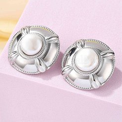 Orecchini a bottone in acciaio inossidabile 304&nbsp;EJEW-S246-03P