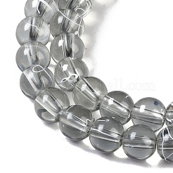 Chapelets de perles en verre transparent drawbench&nbsp;GLAD-Q012-8mm-09