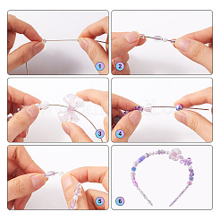 Fai da te simpatico kit per la creazione di braccialetti con fascia per capelli&nbsp;DIY-TA0003-88