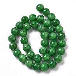 Chapelets de perles rondes en jade de Mashan naturelle&nbsp;X-G-D263-10mm-XS13
