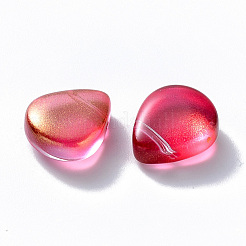 Perle di vetro verniciate a spruzzo trasparente&nbsp;X-GLAA-T016-29B