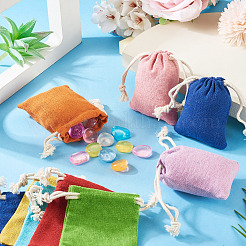 22 pz 11 colori sacchetti di imballaggio in tessuto rettangolari&nbsp;ABAG-TA0001-87A