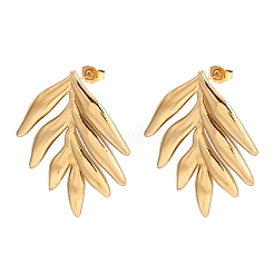 Boucles d'oreilles à tige en acier inoxydable 304&nbsp;EJEW-K313-01G