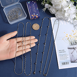 8 Stück 8 Stile 304 Edelstahl Kette Halsketten Set&nbsp;NJEW-SC0001-08