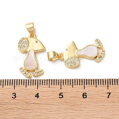 Pendentifs en laiton zircon cubique transparent&nbsp;KK-B083-27A-G