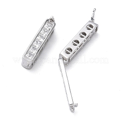 925 fermoir torsadé en argent sterling et zircon cubique&nbsp;STER-WH0007-28A-P