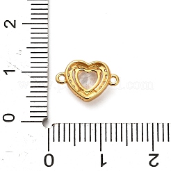 925 charm conector de plata de ley con micro pavé de circonita cúbica.&nbsp;STER-U009-03G-03