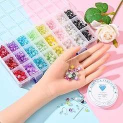 Kit de fabrication de bracelet de boucle d'oreille de perles scintillantes bricolage&nbsp;DIY-YW0005-94