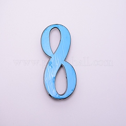 Etiquetas de señal de número de plástico y pvc&nbsp;X-KY-WH0023-A08-03