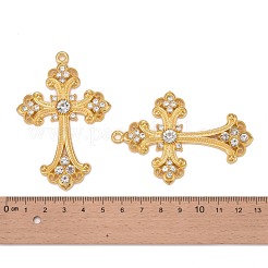 Alliage strass croisées gros pendentifs&nbsp;ALRI-1475-G-NR