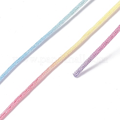 Cordons en satin de queue de rat en nylon teint par segment&nbsp;NWIR-A008-01H