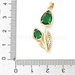 Colgante micropavé cubic zirconia de latón&nbsp;KK-A303-14G-02