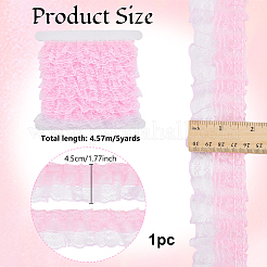 5 Yards Polyester-Spitzenbänder&nbsp;SRIB-OC0001-12A