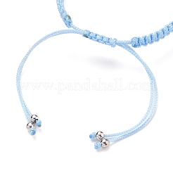 Fabrication de bracelet en fil de polyester tressé réglable&nbsp;AJEW-JB00844-01