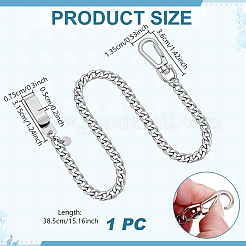 Pendentifs décoratifs en acier inoxydable 304 à grosses chaînes gourmette&nbsp;HJEW-GA00101
