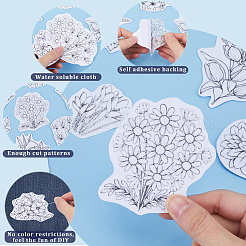 Zeichnungsskizze für wasserlösliche PVA-Stickhilfe&nbsp;DIY-WH0514-020