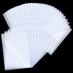 50 protecteur d'impression rigide rectangulaire en PVC&nbsp;AJEW-WA0001-73