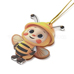 Süße Bienen Acryl Anhänger Dekoration&nbsp;LS-HJEW-G026-01D