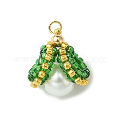 Perle di conchiglia pendenti in vetro&nbsp;PALLOY-MZ00434