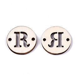 Connecteurs de maillons en bois de peuplier naturel non fini&nbsp;WOOD-S045-140A-01R