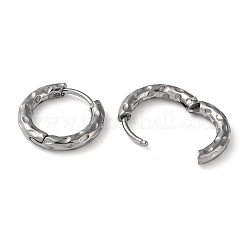 Orecchini a cerchio huggie in acciaio inossidabile 304 anti-ossidazione&nbsp;EJEW-H111-02B-P