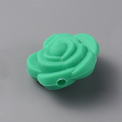 Perle di silicone ecologiche per uso alimentare rosa&nbsp;SIL-WH0014-20Q