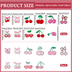 10 Stück 5 Stile computergesteuerte Stickerei Polyester selbstklebende Patches&nbsp;PATC-FG0003-13