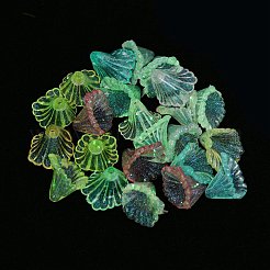 Leuchtende Perlenkappen aus Acryl&nbsp;MACR-D024-28