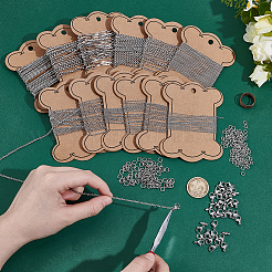 DIY 304 Edelstahl Kettenarmbänder/Halsketten Herstellungssets&nbsp;DIY-GA0008-17