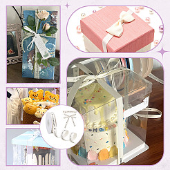 Cinta de algodón estampada de feliz cumpleaños de una sola cara de 20 yarda&nbsp;OCOR-WH0036-41