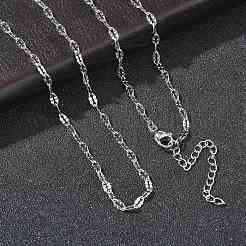 Collares de cadena de acero inoxidable 304 de 4 mm con acabado mate.&nbsp;NJEW-D328-03P-01