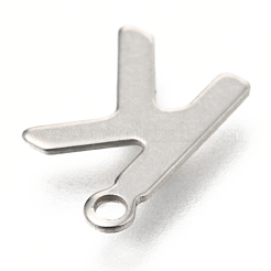 Anlaufgeschützte Charms aus Edelstahl 201&nbsp;STAS-C021-06P-K