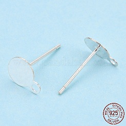 925 Sterling Silber Ohrstecker Fassungen&nbsp;STER-T005-02A
