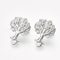 Boucles d'oreilles à tige en acier inoxydable 304 anti-ternissement&nbsp;STAS-T045-18P