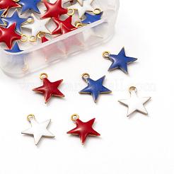 Encantos de latón 30pcs 3 colores&nbsp;KK-LS0001-25G