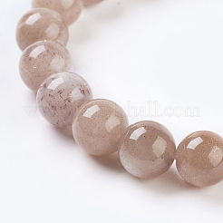 Natürliche sunstone Perlen Stränge&nbsp;G-G099-4mm-14