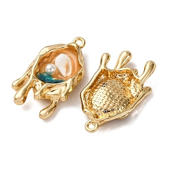 Pendentifs en émail en alliage doré&nbsp;ENAM-B028-29KCG