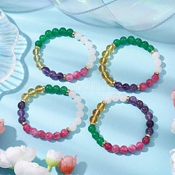 4 stücke 4 arten natürliche edelstein perlen stretch armbänder sets&nbsp;BJEW-JB11010