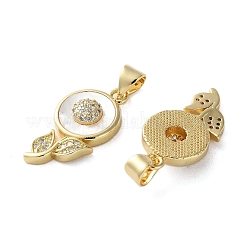Ottone micro spianare pendenti zirconi&nbsp;KK-U070-28G